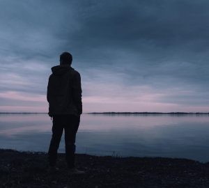 Person looking out to sea