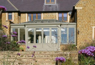 Orangery built against house