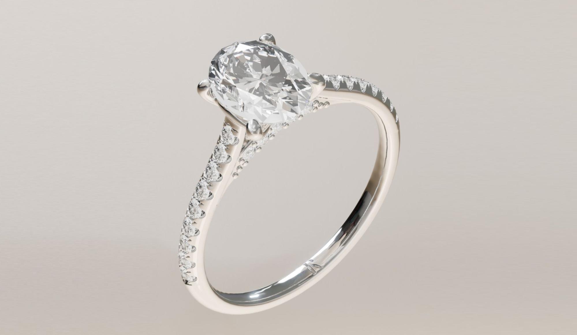 Diamond engagement ring